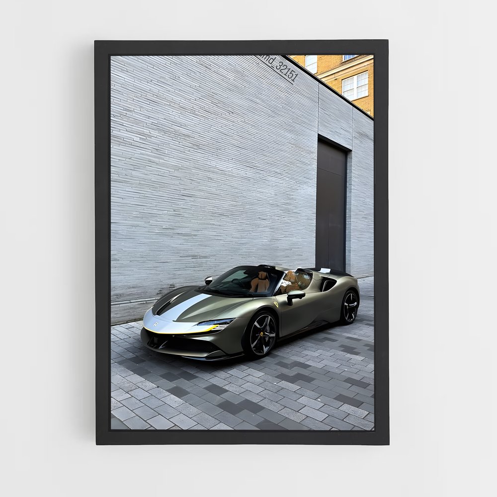 Poster Green Beast – affiche Ferrari (vue 2)